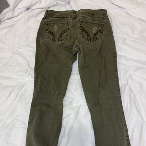 Olive green jeans
